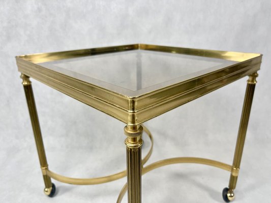 Vintage Italian Serving Trolley in Brass, 1960s-ZCY-1375474