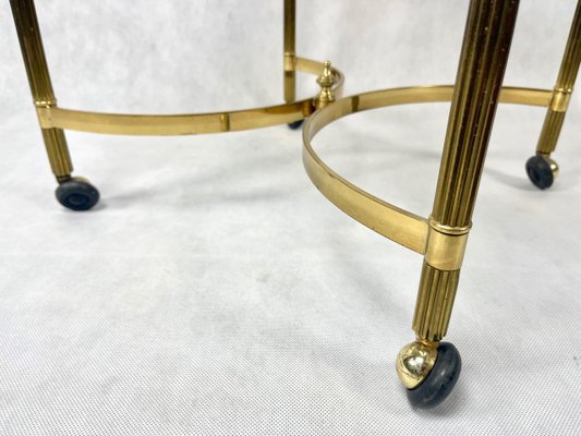 Vintage Italian Serving Trolley in Brass, 1960s-ZCY-1375474