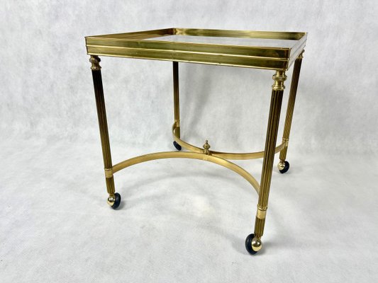 Vintage Italian Serving Trolley in Brass, 1960s-ZCY-1375474