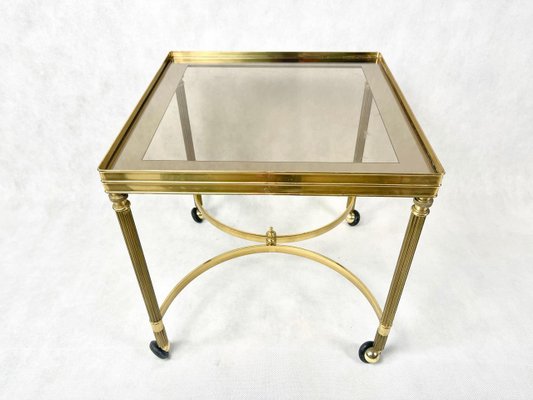 Vintage Italian Serving Trolley in Brass, 1960s-ZCY-1375474