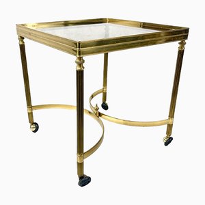 Vintage Italian Serving Trolley in Brass, 1960s-ZCY-1375474