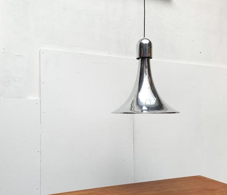 Vintage Italian Silver Pendant Lamp, 1970s-UAH-1293254