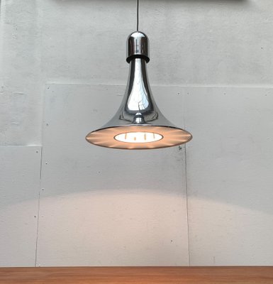 Vintage Italian Silver Pendant Lamp, 1970s-UAH-1293254