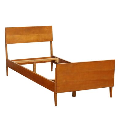 Vintage Italian Single Bed in Ash Veneer, 1950s-VMM-1806468