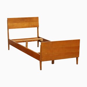 Vintage Italian Single Bed in Ash Veneer, 1950s-VMM-1806468