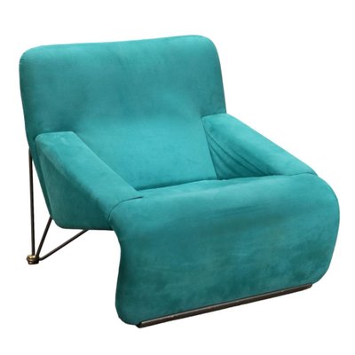 Vintage Italian Skipper Feeling Armchair in Alcantara, 1980s-VMM-1612037