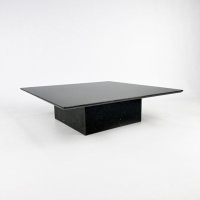 Vintage Italian Square Granite Coffee Table, 1970s-RMX-1724100