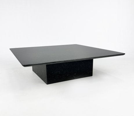 Vintage Italian Square Granite Coffee Table, 1970s-RMX-1724100