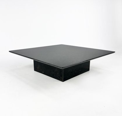 Vintage Italian Square Granite Coffee Table, 1970s-RMX-1724100