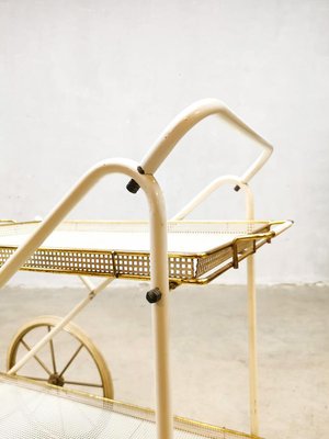 Vintage Italian Style Brass & Steel Trolley-BW-1168495