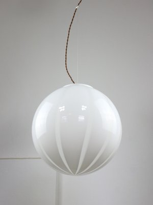 Vintage Italian Swirl Globe Pendant Lamp, 1970s-HGJ-1723063