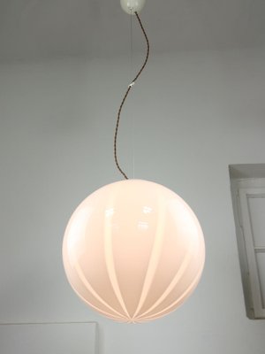 Vintage Italian Swirl Globe Pendant Lamp, 1970s-HGJ-1723063