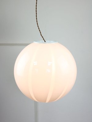 Vintage Italian Swirl Globe Pendant Lamp, 1970s-HGJ-1723063