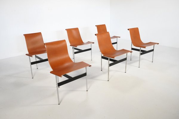 Vintage Italian T-Chairs from ICF De Padova, 1960s, Set of 6-TEA-2021481