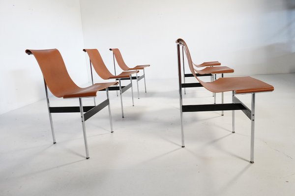 Vintage Italian T-Chairs from ICF De Padova, 1960s, Set of 6-TEA-2021481