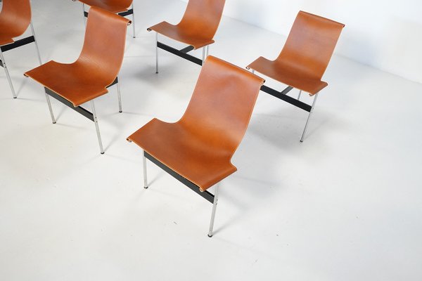 Vintage Italian T-Chairs from ICF De Padova, 1960s, Set of 6-TEA-2021481