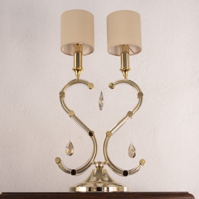 Vintage Italian Table Lamp with Swarovski Pendants, 1990s-MPO-1770880