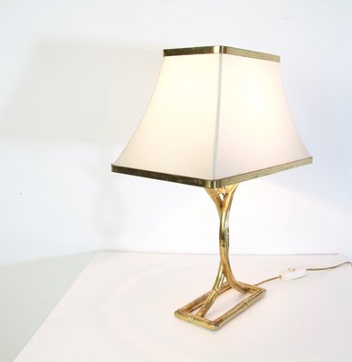 Vintage Italian Table Lamps in Brass, 1970s, Set of 2-FO-991897