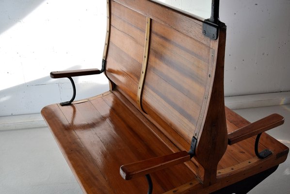 Vintage Italian Train Bench, 1920s-IEI-540628