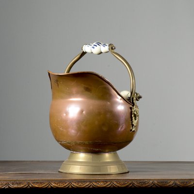 Vintage Italian Vase Container in Copper, 1950s-RAQ-2032808