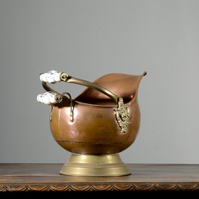 Vintage Italian Vase Container in Copper, 1950s-RAQ-2032808