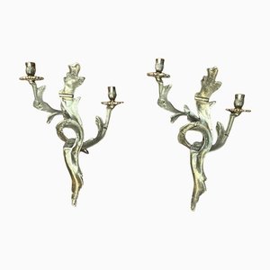 Vintage Italian Wall Candle Holder, Set of 2-UAH-1192499