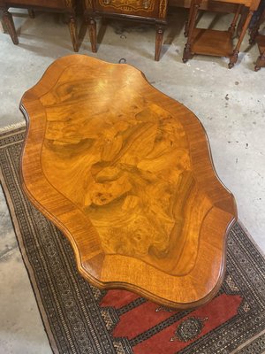 Vintage Italian Walnut Coffee Table, 1970s-NSG-2028697