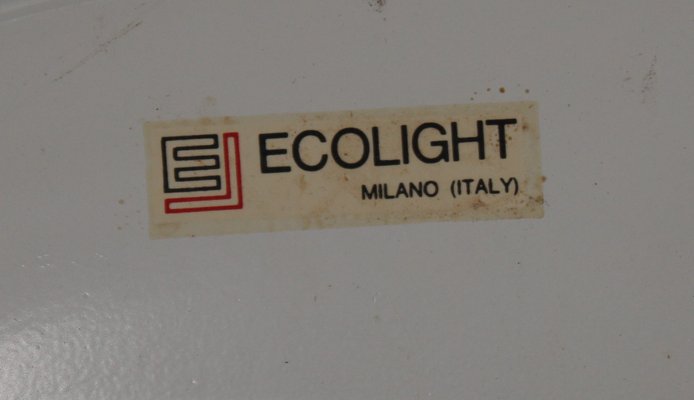 Vintage Italian White Ceiling Lamp from Eco Light-HZ-792670