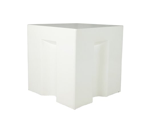 Vintage Italian White Fiberglass Side Table by G. Ceretti, P. Derossi & R. Rosso-RD-1819875