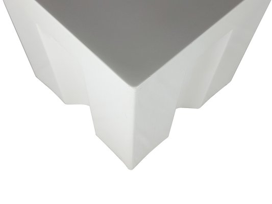 Vintage Italian White Fiberglass Side Table by G. Ceretti, P. Derossi & R. Rosso-RD-1819875