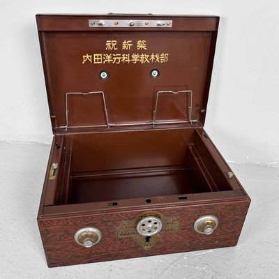 Vintage Japanese Metal Cash Box, 1950s-DWL-2020573