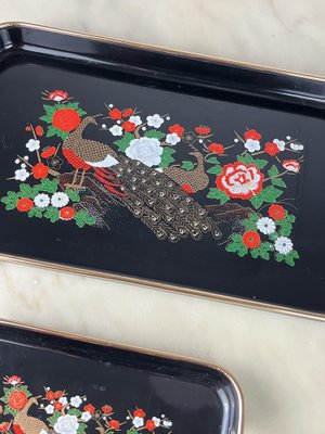 Vintage Japanese Trays, 1970s, Set of 2-YST-1727736