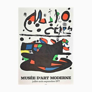 Vintage Joan Miró Modern Art Museum Poster, 1977-ZCI-2025340