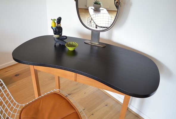 Vintage Kidney-Shaped Dressing Table, 1950s-OV-1803963