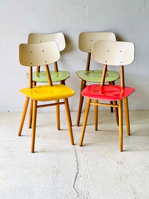 Vintage Kitchen Chairs by Ton, 1960s, Set of 4-ALG-2016667