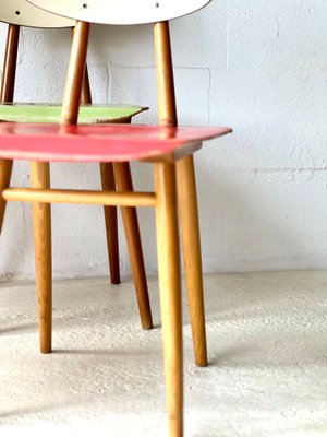 Vintage Kitchen Chairs by Ton, 1960s, Set of 4-ALG-2016667