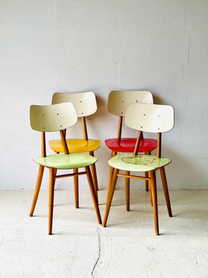 Vintage Kitchen Chairs by Ton, 1960s, Set of 4-ALG-2016667