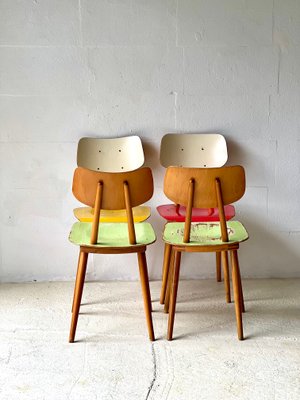 Vintage Kitchen Chairs by Ton, 1960s, Set of 4-ALG-2016667