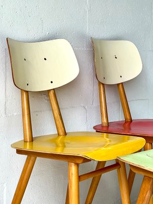 Vintage Kitchen Chairs by Ton, 1960s, Set of 4-ALG-2016667