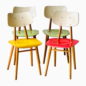 Vintage Kitchen Chairs by Ton, 1960s, Set of 4-ALG-2016667