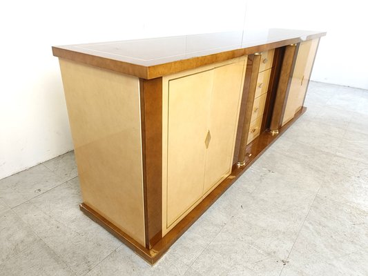 Vintage Lacquered Goatskin Credenza, 1970s-IRH-1787404