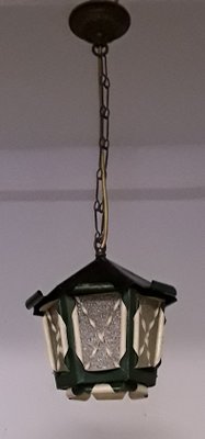 Vintage Lantern-Shaped Ceiling Lamp, 1950s-HOI-1130974