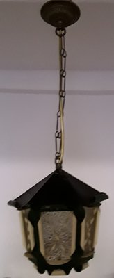 Vintage Lantern-Shaped Ceiling Lamp, 1950s-HOI-1130974