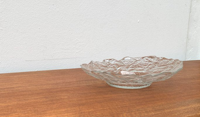 Vintage Large Ice Glass Bowl, 1970s-UAH-1319305