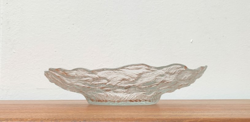 Vintage Large Ice Glass Bowl, 1970s-UAH-1319305