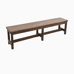 Vintage Large Wooden Bench-NQ-1771480