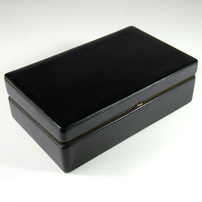 Vintage Leather Box, Belgium, 1950s.-GIW-1395829