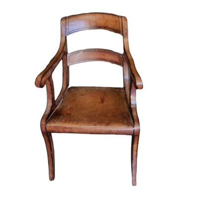 Vintage Leather Chair from Maitland Smith-TCS-1368566