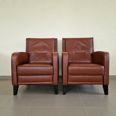 Vintage Leather Chairs, Set of 2-ITF-2021964