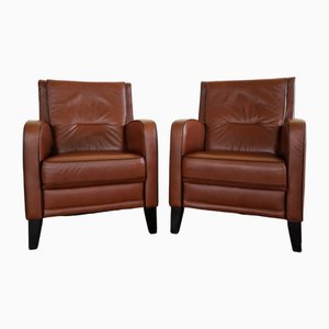 Vintage Leather Chairs, Set of 2-ITF-2021964